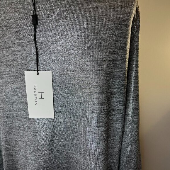 H by Halston Women's Silver Metallic Long Sleeved Top - Size Small - NWT - Picture 5 of 5